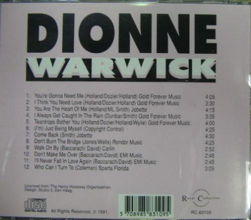 中古CD・ﾚｺｰﾄﾞ・DVDの超専門店 FanFan /商品詳細 Dionne Warwick