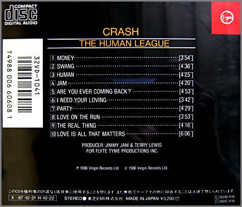 ヒューマン・リーグ - クラッシュ 32VD-1041/中古CD・レコード・DVDの超専門店 FanFan