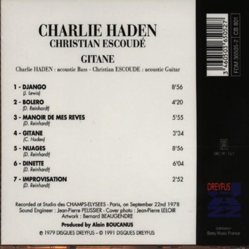 CHARLIE HADEN & CHRISTIAN ESCOUDE／GITANE (フランス盤) - レコード