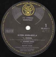 エルトン・ジョン - フレンズ、僕の歌は君の歌(ユア・ソング) 他 / エルトン・ジョン・ベスト4 FP-4611/中古CD・レコード・DVDの超専門店  FanFan